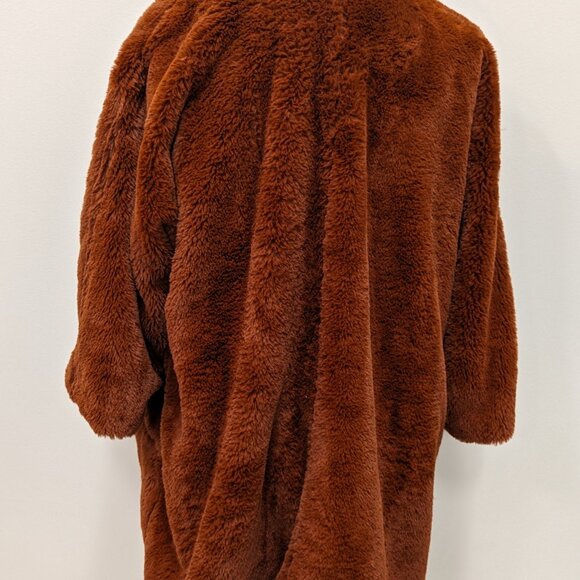 Mystree Burnt orange leopard lined coat Size L - Picture 4 of 5